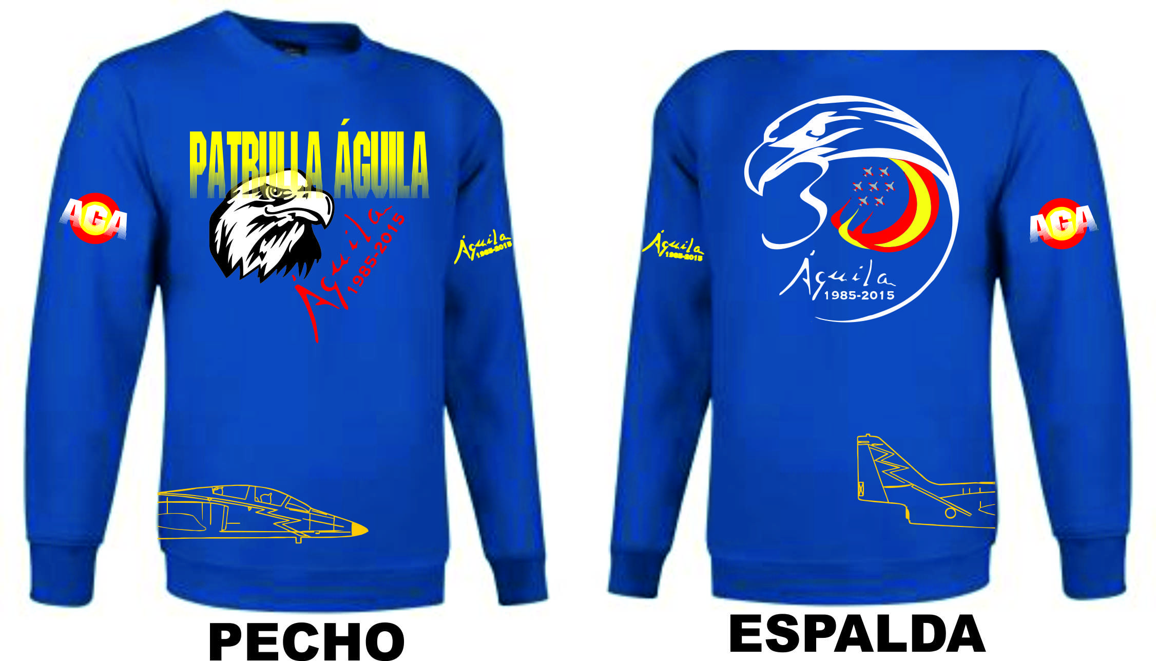 Sudadera 30 Aniversario Patrulla Águila azul royal